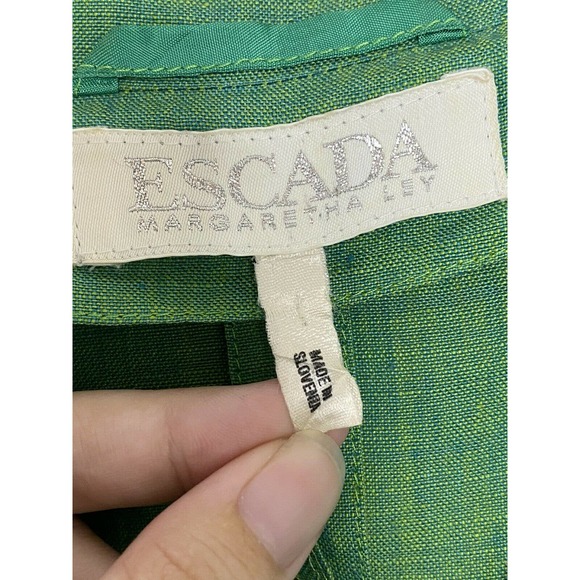 ESCADA Margaretha Ley 100% Linen Iridescent Blazer - Picture 5 of 7